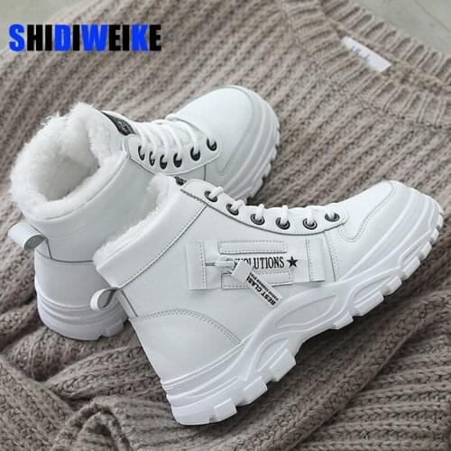 Women Winter Snow Boots 2021 New Fashion Style High-top Shoes Casual Woman Waterproof Warm Woman Female High Quality White Black