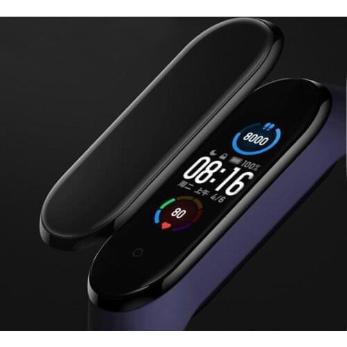 3D Curved Edge Full Coverage Miband Soft Clear Protective Film Cover For Xiaomi Mi Band 5 band5 Screen Protector Guard(Not Glass