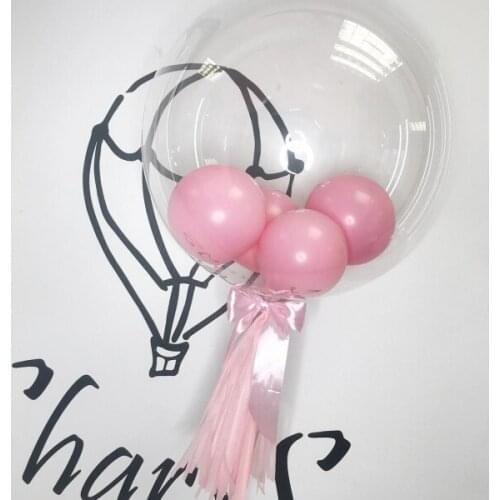 5pcs/lot No Wrinkles Bubble Balloons Luminous Transparent Balls Baby Shower Wedding Birthday Party Decorations Globos Supplies