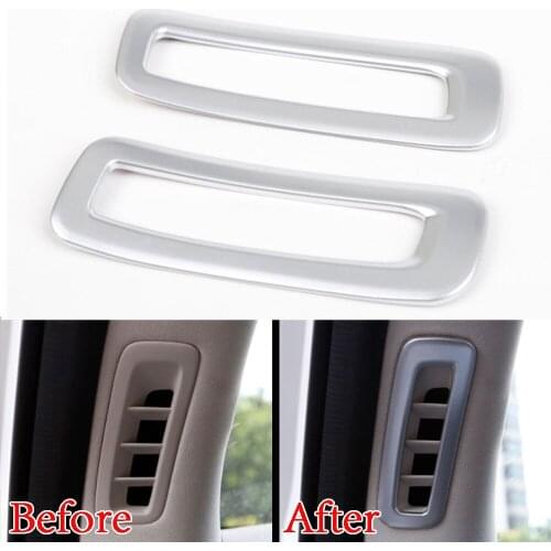 ABS Car Inner Front A pillar Upper Air Vent Outlet Cover Trim Frame For Mazda CX-5 2017