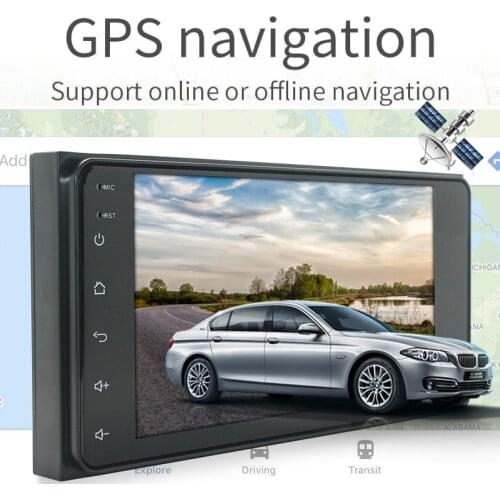 Android 8.1 2Din Car Radio Stereo 7 Inch Capacitive Press Screen High Definition Gps Navigation Bluetooth for Toyota Old Camry C