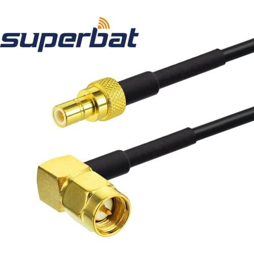 Superbat DAB/DAB+ Car Radio SMA to SMB Aerial Adapter SMA Male to SMB Plug RG174 50cm Extension Cable Adapter for Philips CEM