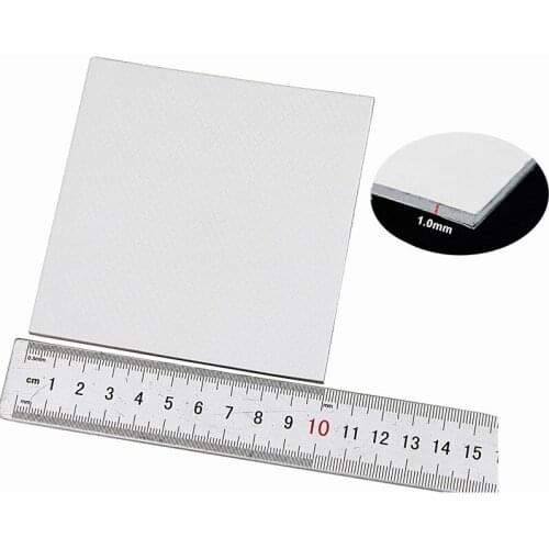 50pcs Gdstime 100 x 100x 1mm 10cm 0.1cm Thickness White Thermal Conductive Silicone Pad