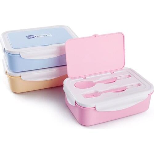 Bento Box Double Layer Food Fruit Storage Container Portable Bento Box Microwave Dinnerware Sets