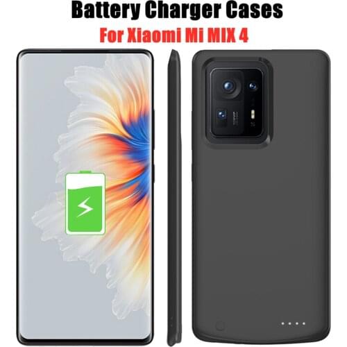 Battery Charger Cases For Xiaomi Mi MIX 4 Power Case 6800mAh Slim Silicone Shockproof Phone External Battery Powerbank Cover