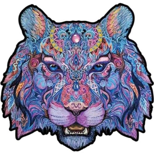 Wooden Jigsaw Puzzle Irregular Animal Tiger Chicken Shaped Wood Home Decoration Paintings