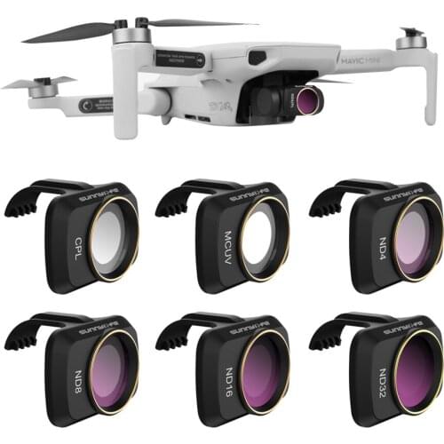 Lens Filter for DJI Mavic Mini Camera Lens Set, 6 Pack CPL/MCUV/ND4/ND8/ND16/ND32 Multi Coated Filters for DJI Mavic Mini Drone