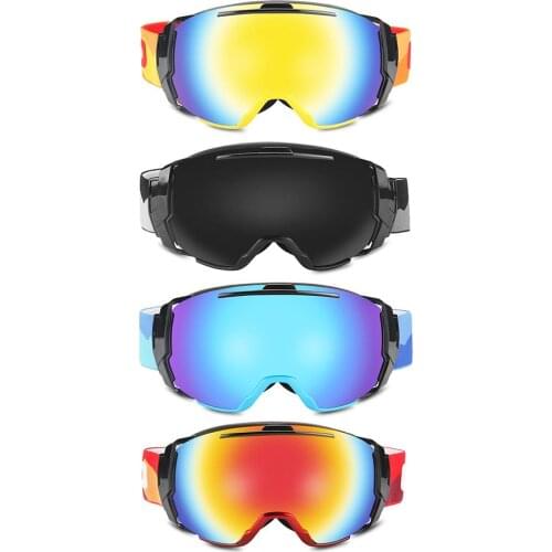 Hot Sale Double-layer Anti-fog Ski Goggles Soft Sponge Adjustable Elastic Strap Snowboard Riding Goggles