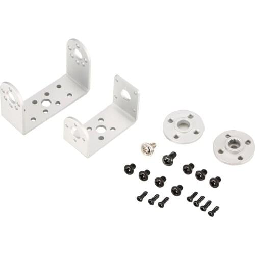 HDKJ Steering Gear Pan and Tilt Mount Mechanical 2 DOF Robot Servo Mount Set Bracket Sensor Mount Kit Servo Accessories