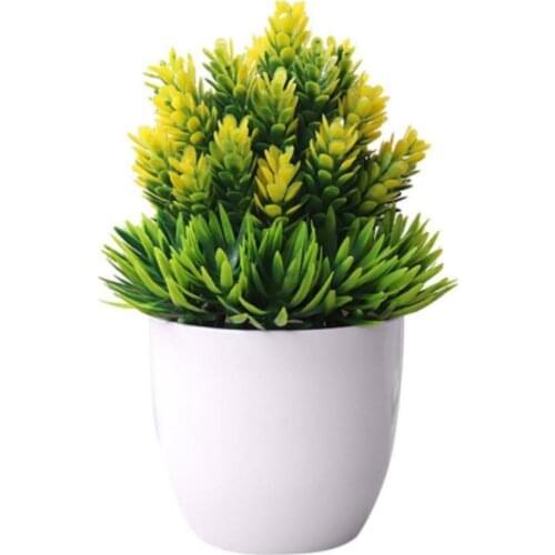 LanLan Artificial Potted Plant Tabletop Decor for Office Hotel