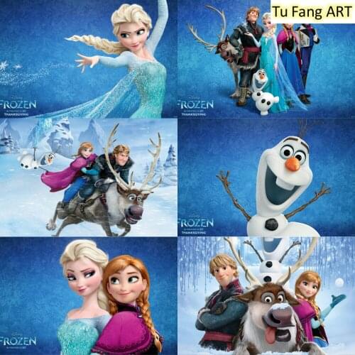 Disney Canvas Painting Posters and Prints Frozen Aisha Princess Wall Art Room Decor Pictures for Living Kids Home Decoration