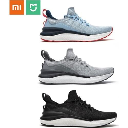 Xiaomi Mijia Sneakers 4 Men Sports Shoes Breathable Fishbone Lock System 4D Fly Woven Upper Washable Outdoor Men Running Shoes