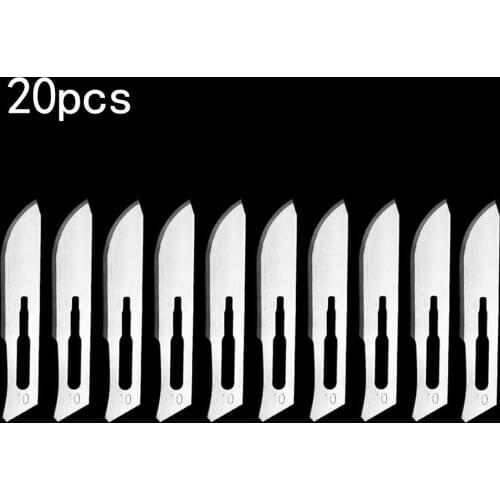 Set Blades Silver Tool 10#-24# Type 20pcs Blades Engraving Kit Scalpel