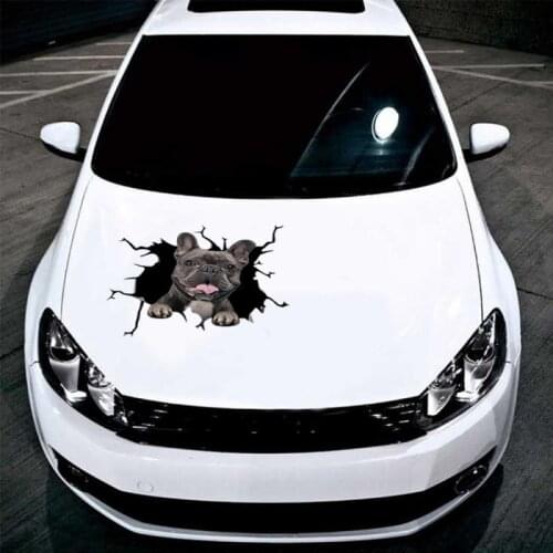 Dog Crack Car Sticker Creative Home Car Wall Windows Decoration Sticker Pitbull Dachshund Husky Bulldog Crack Toilet Sticker