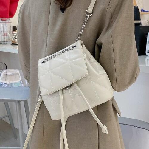 2021 New Fashion Mini Backpack Women PU Leather Shoulder Bag For Women Kids Small Bagpack Female Ladies School Backpack