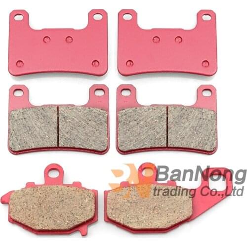 Cyleto Motorcycle Front and Rear Brake Pads for Kawasaki Z 1000 Z1000 Z1000SX 11-13 ZX10R ZX 10 R ZX 10R 08-10 ZR1000 2010-2013