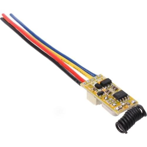 RF 1CH Mini Remote Control Switch Waterproof 12V DC3.7V to 24V Universal Relay Transmitter 433MHz Receiver Module Home E56B