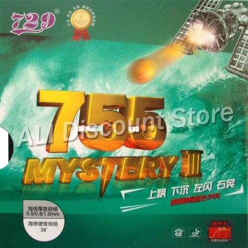 RITC 729 Friendship 755 Mystery III Long Pips-Out Table Tennis (PingPong) Rubber With Sponge