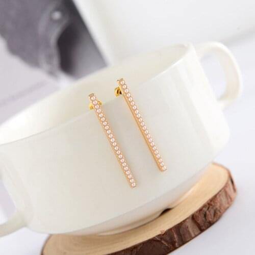 Earings Fashion Jewelry 2021 Rectangle Gold Korean Fashion Valentines Day Gift Bts Kpop Accessories Simple Geometric Earrings