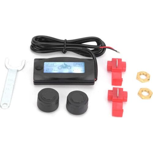 Motorcycle Plastic Multifunction Real Time Tire Pressure Monitoring System TPMS for Honda/Yamaha/Kawasaki/Suzuki Plastic TPMS