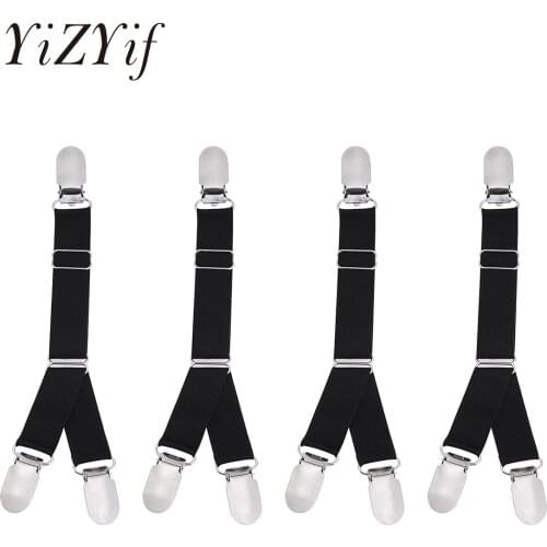 Y/I Style Unisex Elastic Garter Belt Shirt Stays Holder Socks Fastener Suspender Outfit Dance Performance Sock Garters