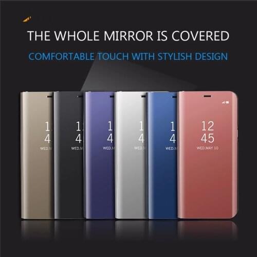 Protect shell samung a 42 5g case smart mirror flip phone covers for samsung galaxy a42 5g 2020 sm-a425f/dns 6.6'' coque fundas