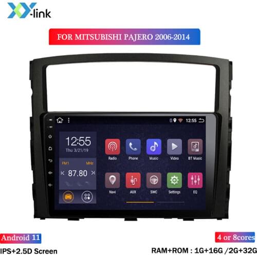 9 inch Android car multimedia player gps navigation system radio For Mitsubishi Pajero 2006-2014 accessories bluetooth no 2 din