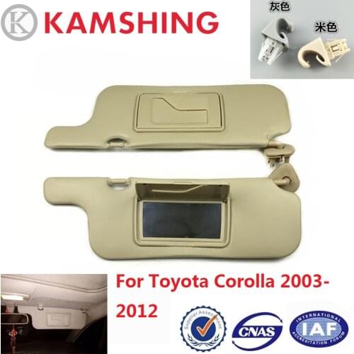 CAPQX For Toyota Corolla 2003-2012 Car Inner Sunvisor Sun Shade Front Windscreen Sun Visor Antidazzle Sunshield With Mirror Kit