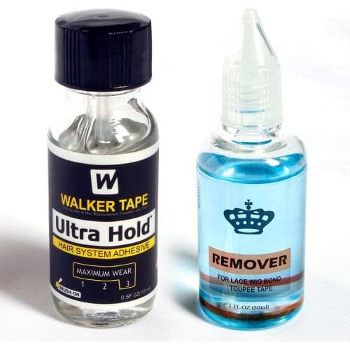 Free Shipping 1bottle 0.5oz 15ml Walker Tape Ultra Hold Lace Wig Glue Adhesive Super Glue For Lace Wig/Toupee/Closure & Remover