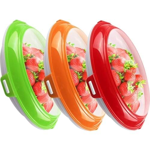 BPA Free Reusable Food Preservation Tray Storage Container with Elastic Seal Lids Keeping Fresh Spacer Refrigerator Organizer