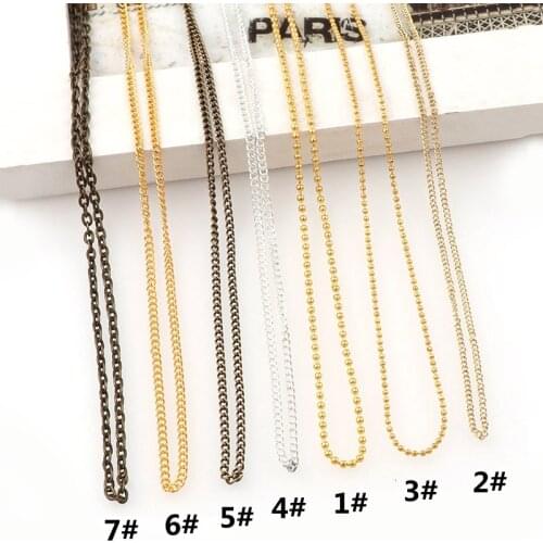 0.8~1 Meter 1/2/3mm Length 3D Japanese Nail Metal Chain DIY Hollow Punk Style For Nail Art Decoration