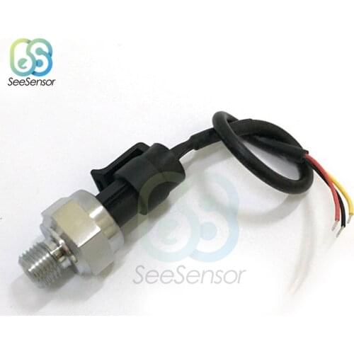 DC 5V G1/4 Pressure Sensor Transmitter Pressure Transducer 0-1.2 MPa 174 PSI For Water Gas Oil