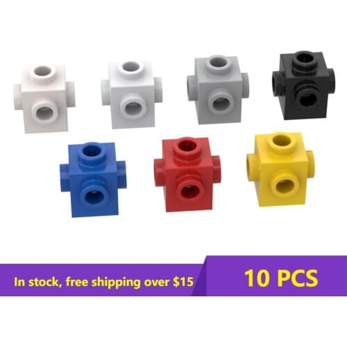 10PCS Plate Brick 4733 1x1 Compatible Assembles Particles For Building Blocks Parts DIY Educational Creative