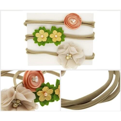 2020 Newborn Baby Girls Children Kids infant Flower Cloth Headbands Headdress Hair wear Cute Headwear Lovely Hair Accessories