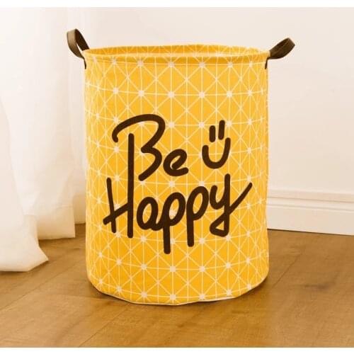 Baby Clothing Laundry Basket Bag Folding Basket Large Capacity Clothes Storage Bag Kids Toy Bucket Waterproof Canvas Organizer