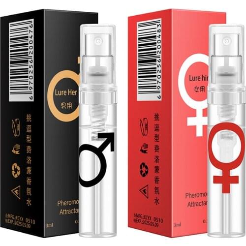 Hot 3ml Pheromones Perfume Spray for Getting Immediate Women Male Attention Premium Scent Great Holiday Gifts