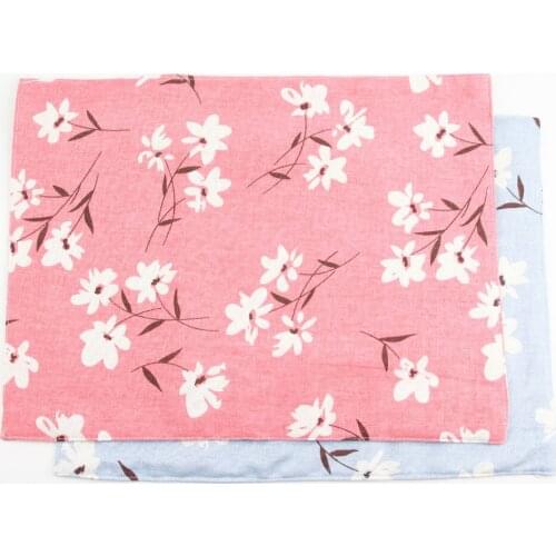 30x40cm Janpanes Flower placemats fashion cotton linen placemat heat insulation mat dining table mat fabric Napkins