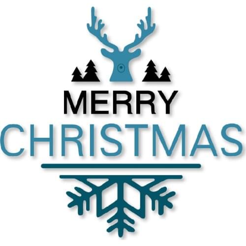 Merry Christmas Word Metal Cutting Dies Antlers Christmas Tree Scrapbook Craft Stencil Card Making Album Sheet 2020 Die Cut