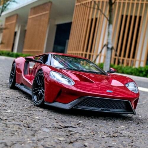 Welly 1:24 2017 Ford GT alloy car model die-cast toy car collection gift boutique Christmas gift