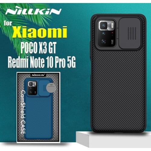 Nillkin Slide Camera Protection Case for Xiaomi Redmi Note 10 Pro 5G China Hard Lens Protect Privacy Nilkin Cover on POCO X3 GT