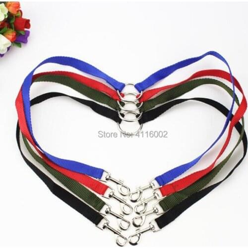 100pcs Walk 2 Dogs Leash Coupler Nylon Double Twin Lead Nylon Leash For Small Middle Dog 4 Colors