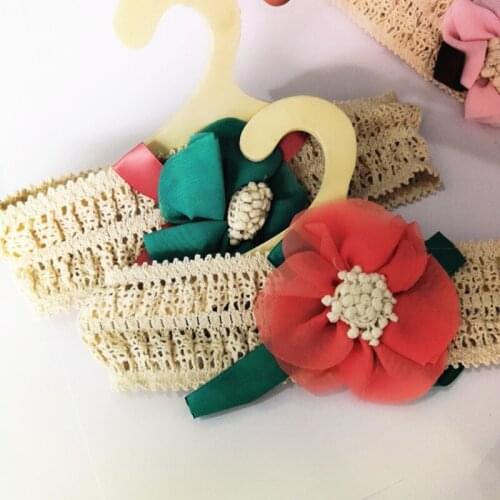 Kids Elastic flower headband Headbands Hair Girls baby Bowknot Hairband baby girl accessories 20% off