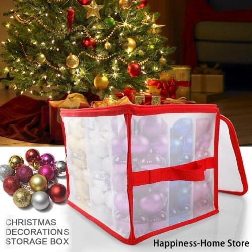 Christmas Detachable Empty Storage Box with Inner Partitions Storage Bag Flowers Holder LED Lights Storage Decorations Box