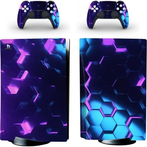 New Design PS5 Standard Disc Skin Sticker Decal Cover for PlayStation 5 Console and Controllers PS5 Disk Skin Vinyl