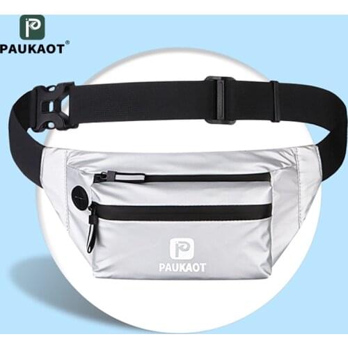 PAUKAOT Women Sports Running Waist Bag For Men Waterproof Waist Pack Mobile Phone Holder Belt Bag Gym Fitness Travel Pouch