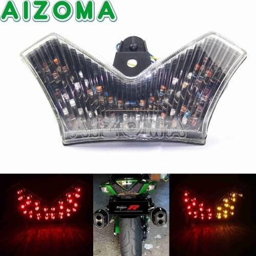 LED Integrated Tail Light Motorcycle Turn Signals Lamp Brake Taillight For Kawasaki ZX14 ZX14R ZZR1400 2006 2007 2008 2009 2010