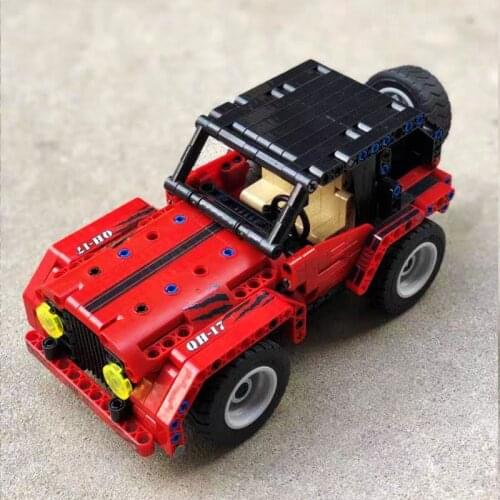 High-tech Series Super Car Building Blocks Dual Model Wrangler Racing Car Bricks Remote Control Vehicle Toys For Kids RC 2.4Ghz