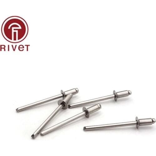 Rivets ISO 15984 M4.0 200PCS Stainless Steel Blind Rivets Open End Countersunk Head Rivets Decorative Rivets