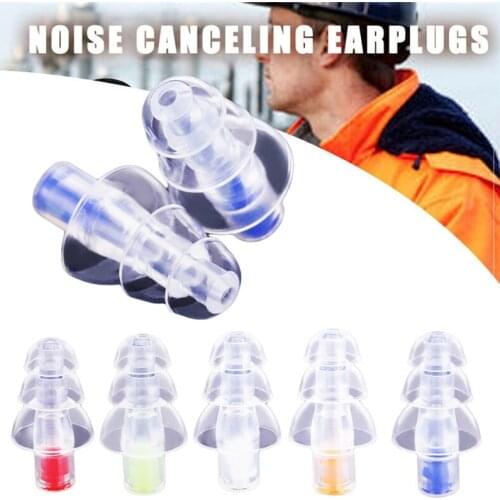 1 Pair Waterproof Noise Reduction Cancelling Ear Plugs Water Sports Hearing Protect Earplugs For Sleep Swimming Accessories