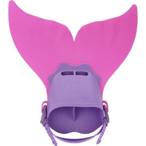 One Piece Whale Tail Fins Cartoon Mermaid Shaped Fins Children Swimming Training Fins